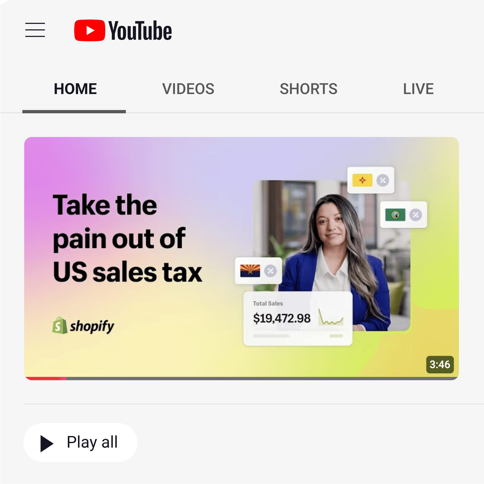 Shopify tax ten